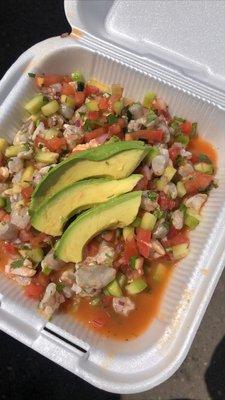 Ceviche de camarón- The BEST I've ever had!   This food truck never disappoints. Everything on their menu is delicious.