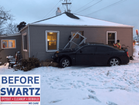 Vehicle Hit Front Door