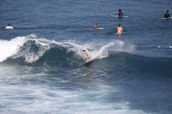 My oldest son Scotty, ripping it up in Bali