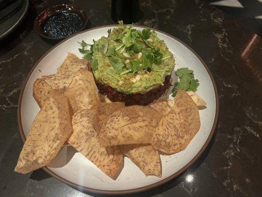 Beets topped with avocado. Excellent!