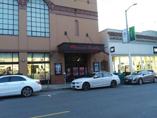 Marina Theater at 2149 Chestnut Street in San Francisco Marina District.