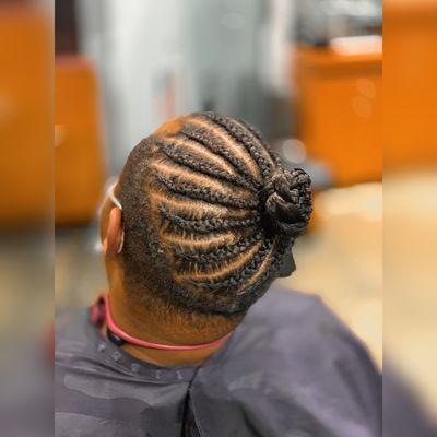 Braided Man Bun