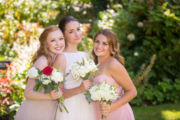 My daughters and niece (the bridesmaids) - this shot is so full of gorgeous colors!