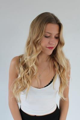 Balayage//Ombre with trim & long lived in layers on miss Rayne