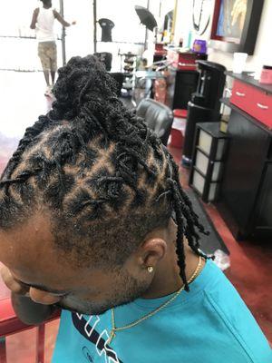 Barrel bun w/ 2 strand twist $110 comes with wash