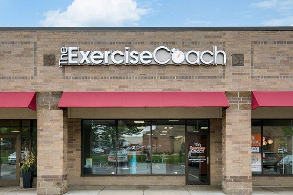 A Closer-Up Storefront View of The Exercise Coach Eden Prairie