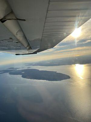 Aerial view of Jamestown