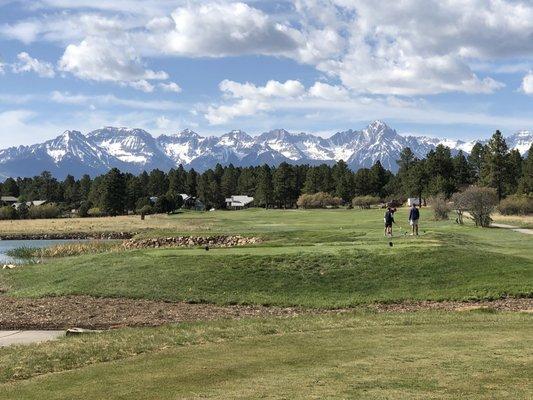 First tee box on the Divide Ranch and Club course