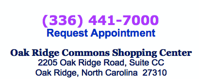 Olmsted Orthodontics is located in Oak Ridge Commons Shopping Center.  Call today to schedule your consultation 336-441-7000.