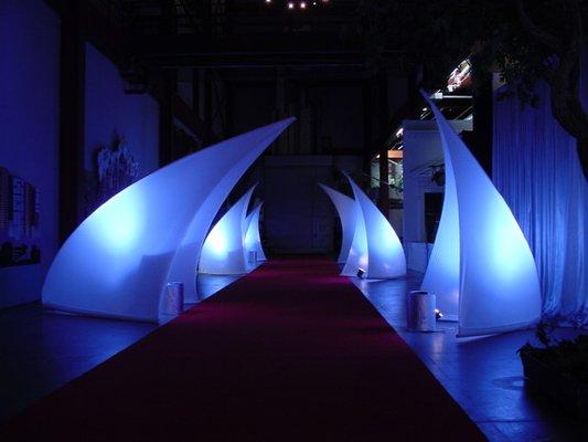 Contemporary event decor