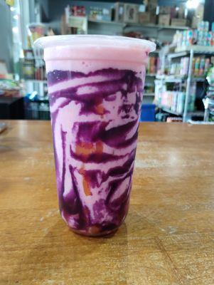 Ube  milk boba