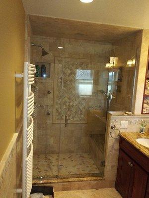 Shower door and panels