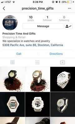 Don't forget to follow us on Instagram @ precision_time_gifts