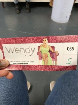 Wendy Williams ticket