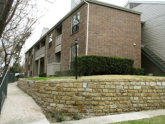 Exterior walkway at Parkwood Creek.