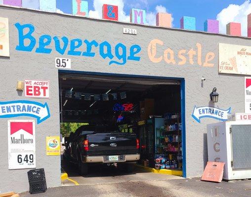 Drive through beer and beverage store!