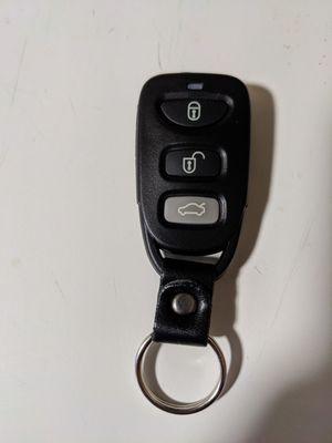 My new key fob. Looks like the original and programmed.  $85, with tax came to $90