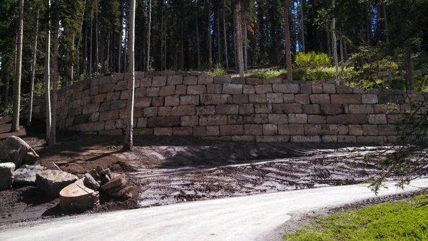 Boulder Retaining Wall