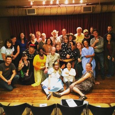 The cast and crew of our Fringe show "The 24 Hour Plays"