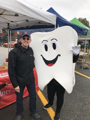 Dr. Gary and our very own Marvin the Molar