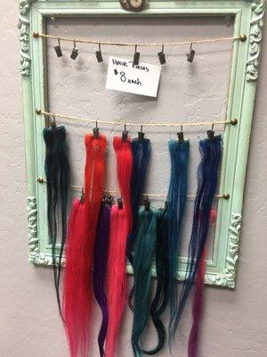 100% human hair clip ins.