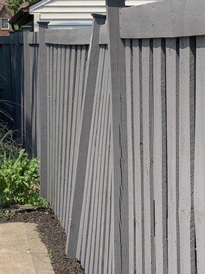 Fence/post before I fixed it