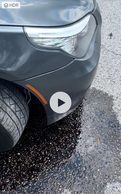 Observe between the wheel how this connectors fall under the bumper