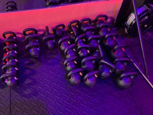 Kettle bells ready for workouts ‍