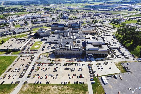 Aerial view of the Medical Center campus, August 2014.