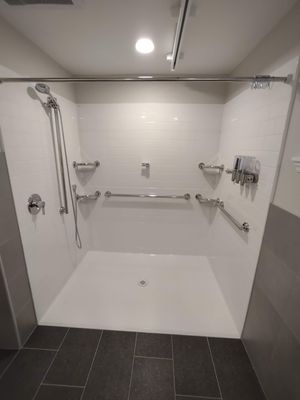 New accessible shower