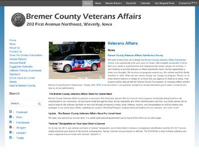 Bremer County Veterans Affairs
http://www.bremercountyva.org/