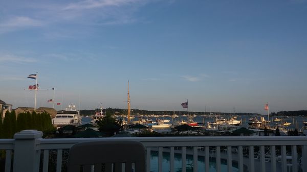 Dinner at dusk on the upper deck of the Inn!