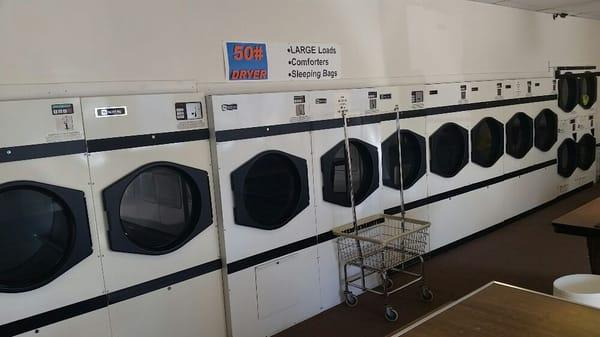 Large capacity dryers.