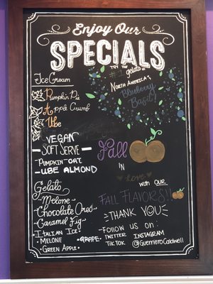 Specials on 10/24/21