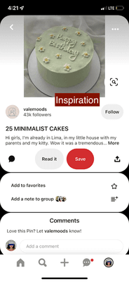 just a minimalist cake for inspo.