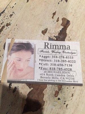 Rimmas Facials & Waxing