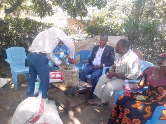 Food pantry given to families living in Lubumbashi DRC