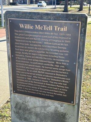 Commemorative plaque in Memorial Park and on Zetterower close to Fair Road.