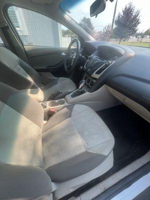 Ford Focus Full Exterior and Interior Detail, Seats were filled with stains and odors. Here is the Before!!