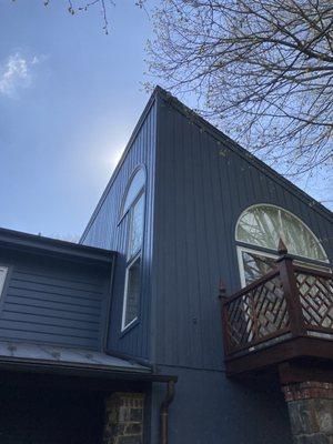 Exterior painting and finished siding