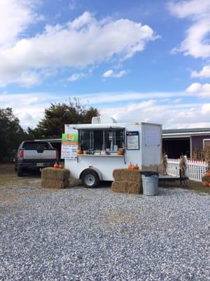 Food truck serving up soups & apple cider