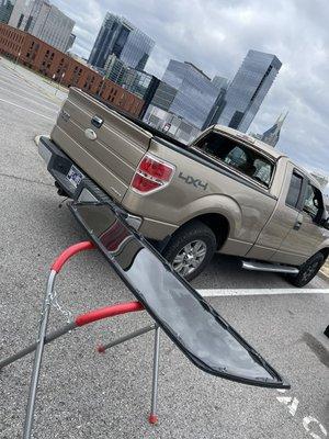 Replacement for Ford F-150 back glads