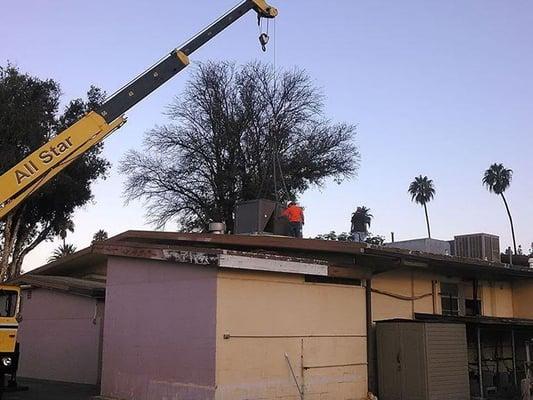 Facility upgrade with new  4 16 SEER YORK GAS PACS.