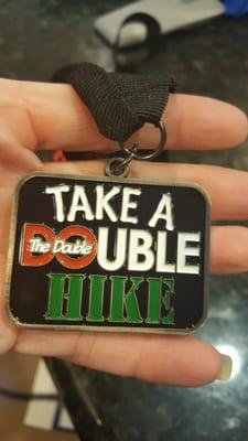 Hubby's Hiker Finisher medal