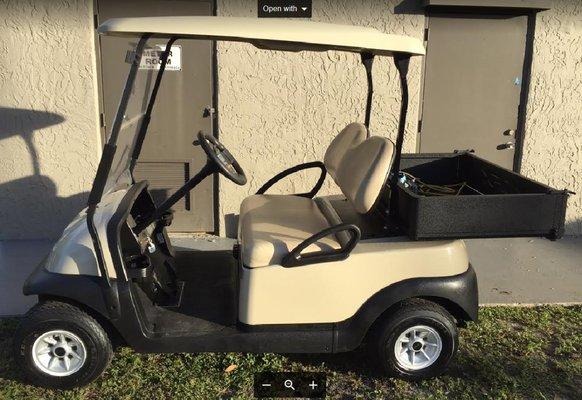 Golf Carts Used For Maintenance