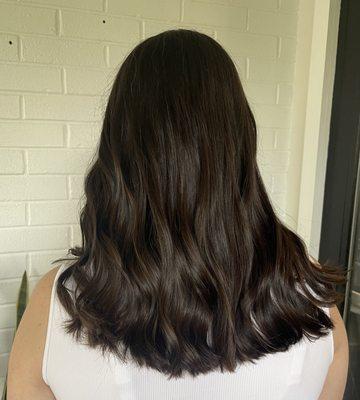 Blowdry and conditioning treatment