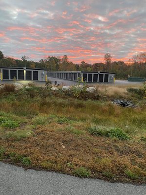 Beautiful fall sunrise over 76 Willie Hill Self Storage!