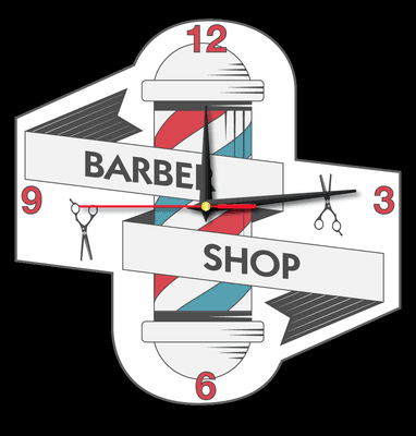 Barbershop Business Clock