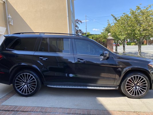 New tires and refinished rims.  They even at morales the tires so they look great right out of the shop.