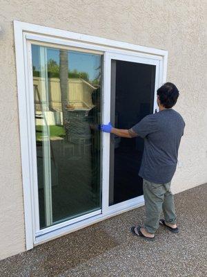 Don did a perfect job installing my SAFEGUARD  SECURITY WINDOW SCREENS and my SAFEGUARD SECURITY SLIDER. We love it.